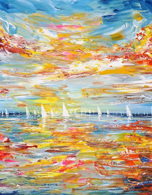 Seascape Sailing Impressions L 3 by Peter Nottrott