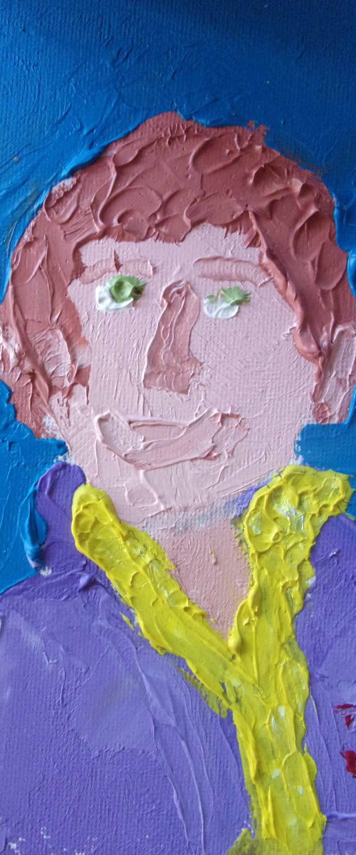 Ted Wates self-portrait by Ted Wates
