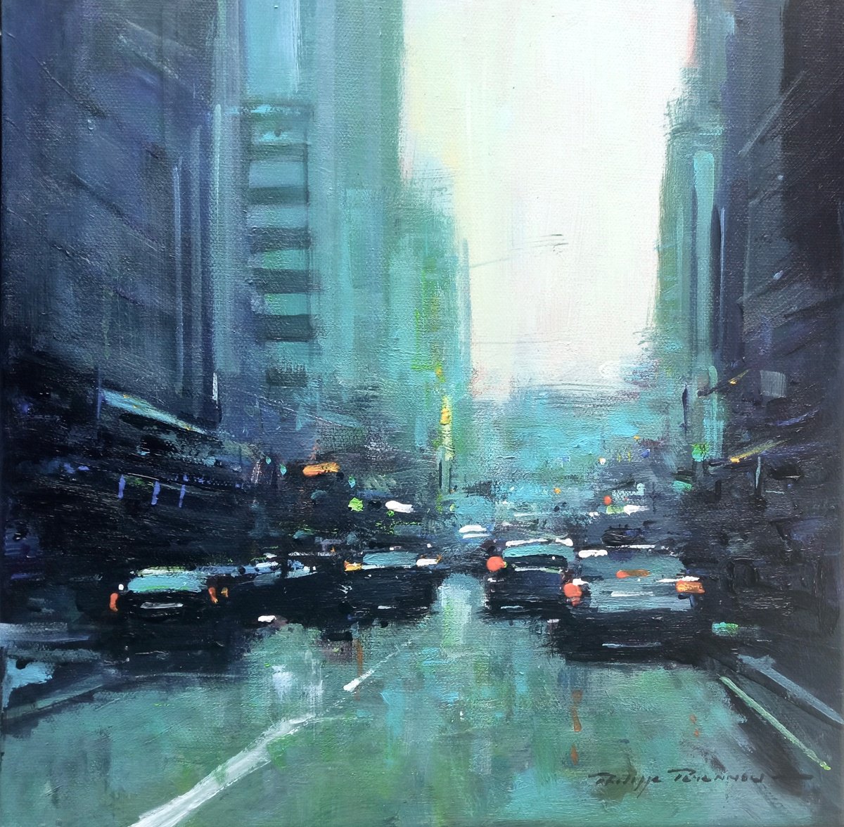 New York N° 2483 By Philippe Perennou, 12 X 12, Artwork For Sale On Artfinder