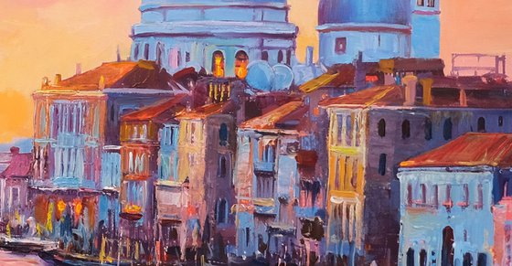 Romantic Venice at Sunset