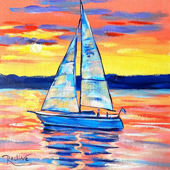 Sunset sailing