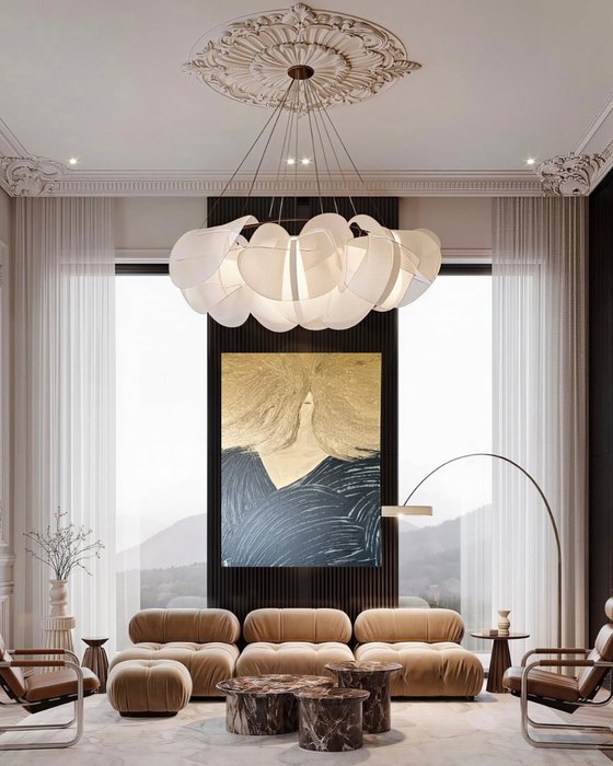 "Doree " - Gold Figurative Portrait