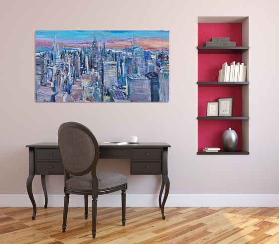 Manhattan New York 140 x 75 cm