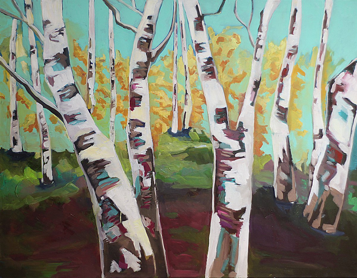 Birches / Birken by Ulli Schmitt