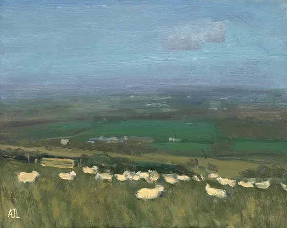 Sheep on White Horse Hill