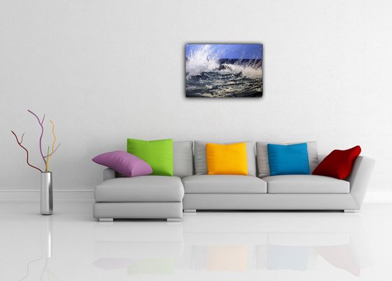 Seascape "Ocean waves"  Large Painting