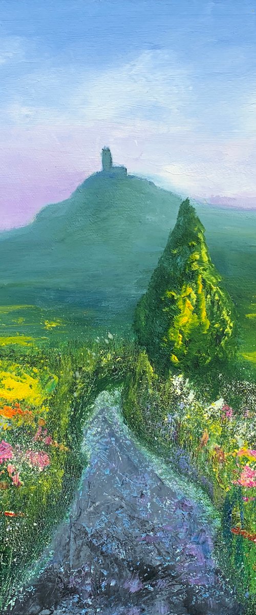 On The Road To Brentor Church by Laure Bury