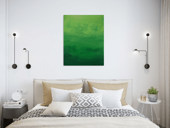 Deep Forest Green - Abstract