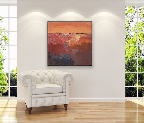 Modern Abstract Oil Painting on Canvas