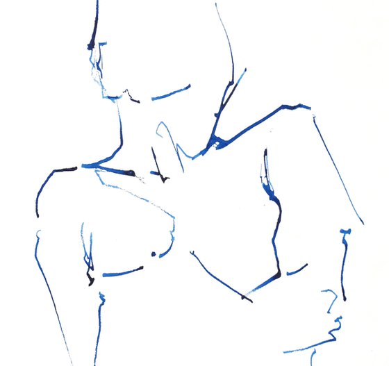 Study of a female Nude - Life Drawing No 470