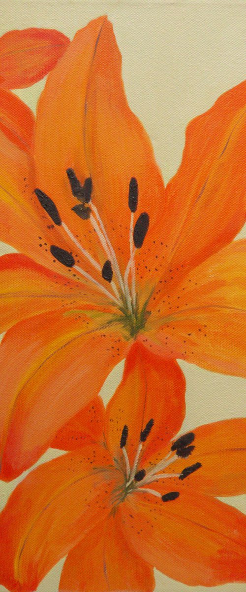 Orange Lilies by Maddalena Pacini