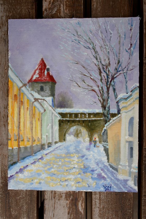 Winter Tallinn, Suur-Kloostri Street