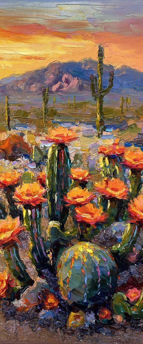 "Flowering cacti " by Evgeny Chernyakovsky