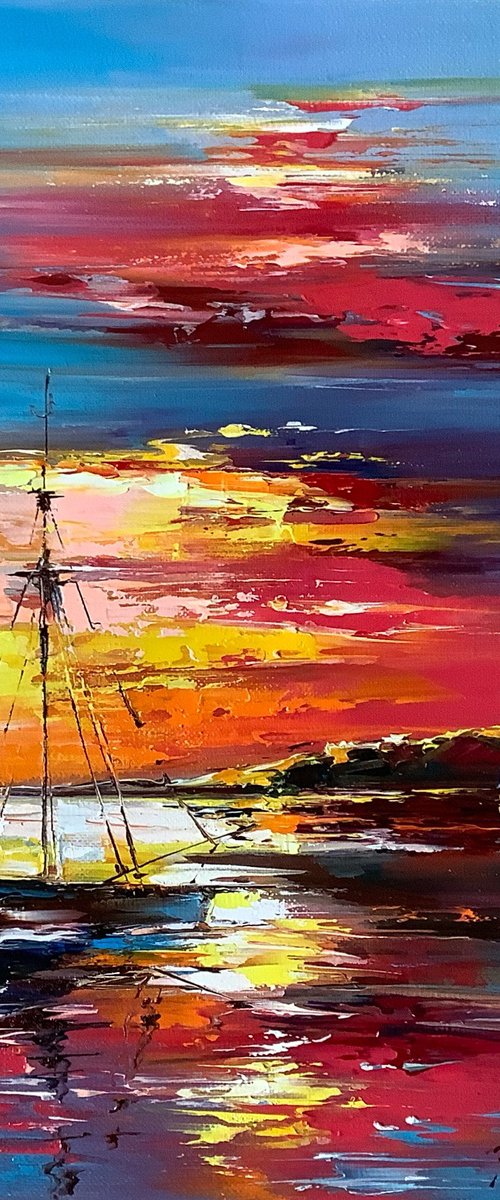 Sea dawn by Olena Romanenko