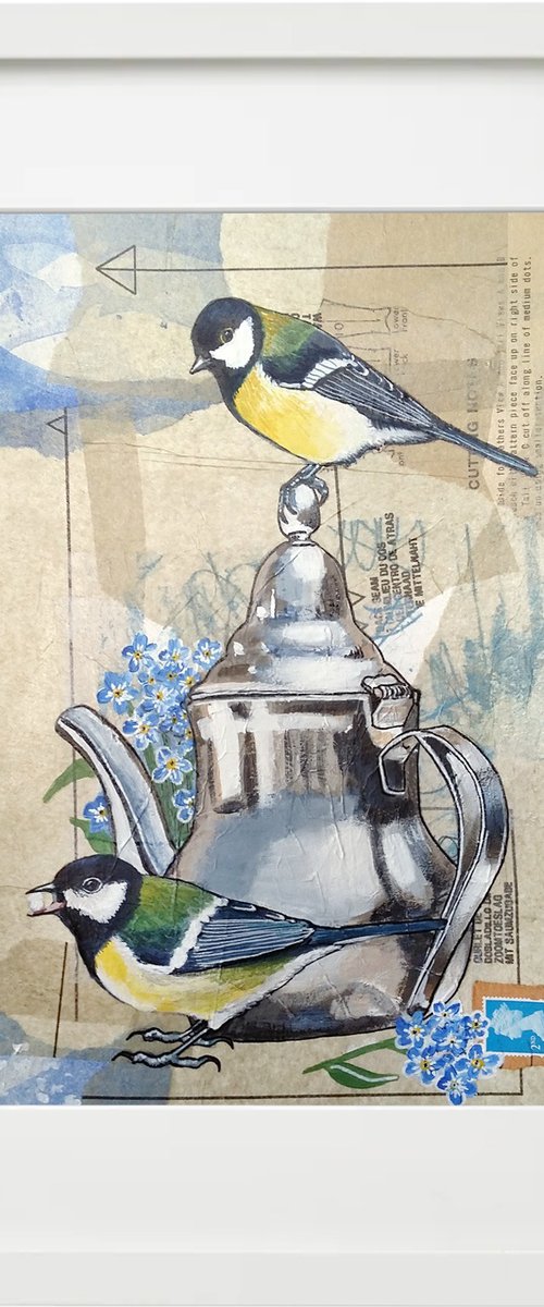 Forget-Me-Not and the silver teapot by Carolynne Coulson