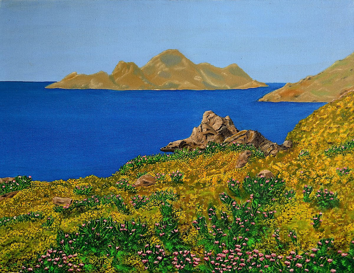 Beauty Island By Thierry Vobmann. Abstract ., 26 X 20, Artwork For Sale On Artfinder