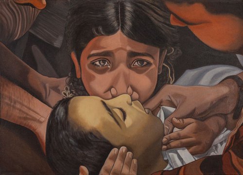 Grieving in Gaza by Caroline Millott