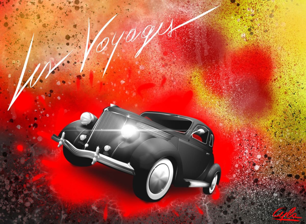 LES VOYAGES | 2012 | Digital Painting on Paper | High Quality | Unique Edition | Simone Mo... by Simone Morana Cyla