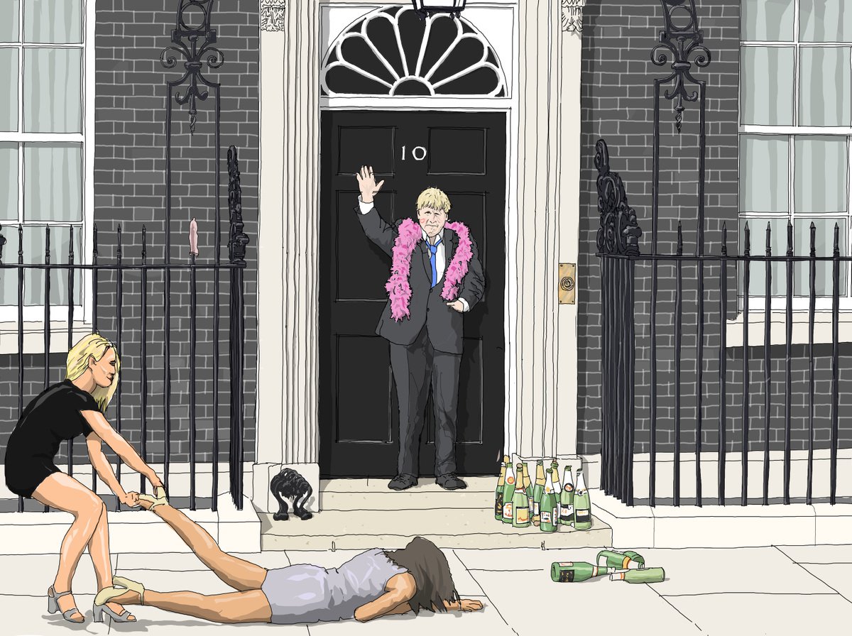 Downing Street Leaving Party by Graham  Madigan