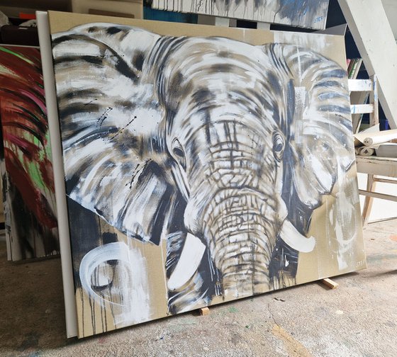 ELEPHANT #28 - Wildlife Art