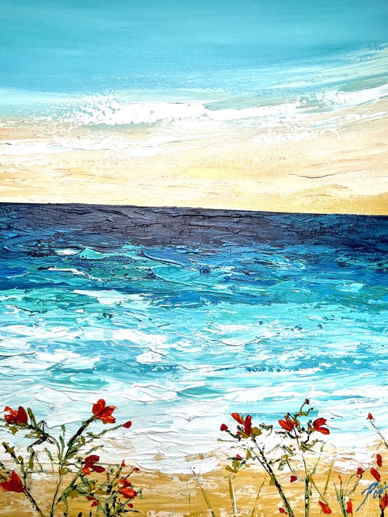 Tropical Blue Seascape and Sky - Pooja Verma