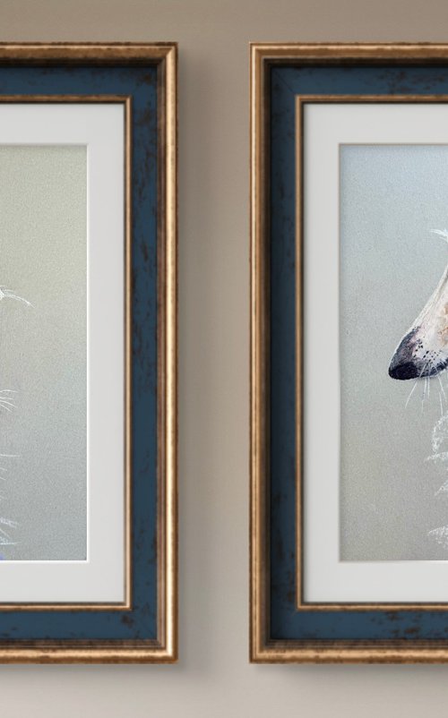 Dog Portraits Soft Pastel by Yuliia Sharapova