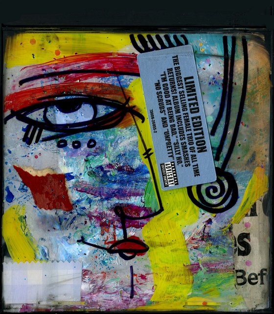 Mixed Media Funky Face Collection 2