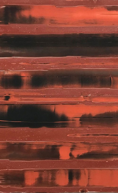 Untitled (red, orange, black) by Mark Harrington