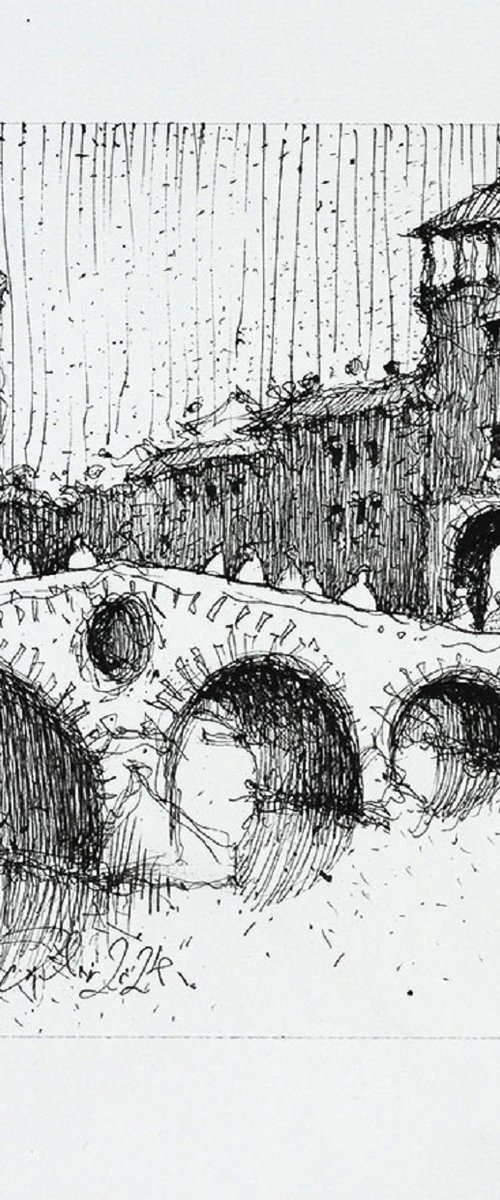 Verona, Ponte Pietra by Marin Victor