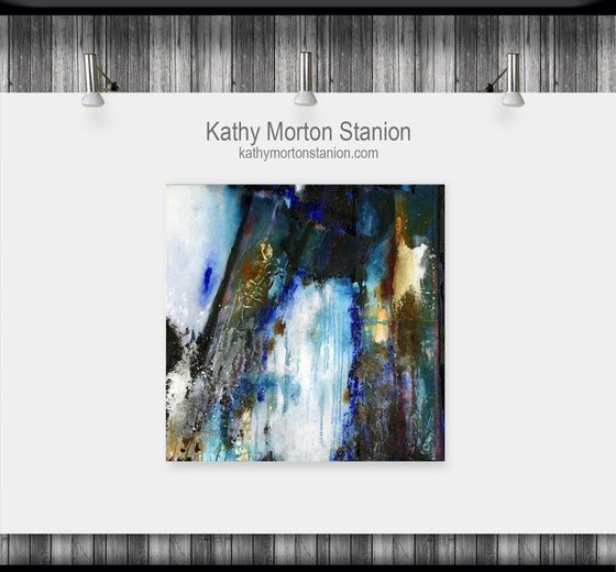 Sonata Minoré - Large Textural Abstract Painting by Kathy Morton Stanion