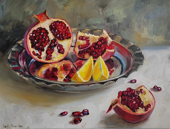 Pomegranate lemon fruit