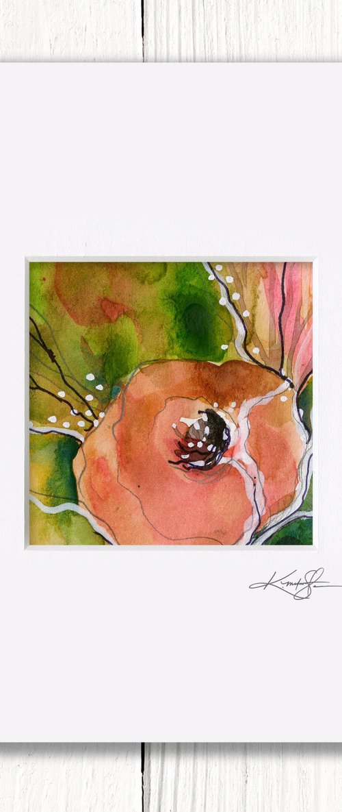 Little Dreams 36 - Small Floral Painting by Kathy Morton Stanion by Kathy Morton Stanion