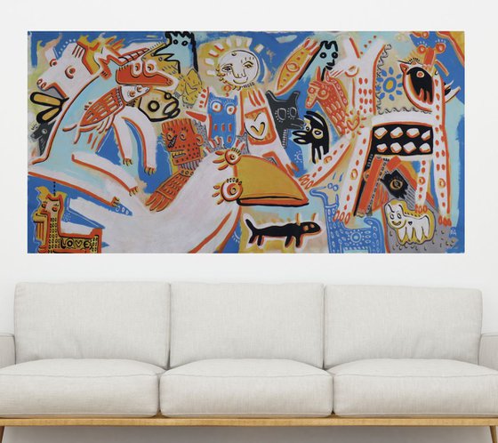 LOVE DIVERSITY 100x200cm