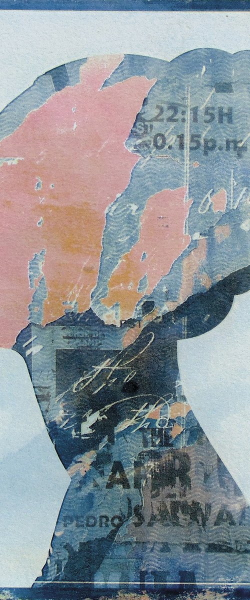 Gum bichromate Worn portrait by Manel Villalonga