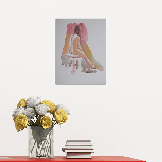 Seated nude