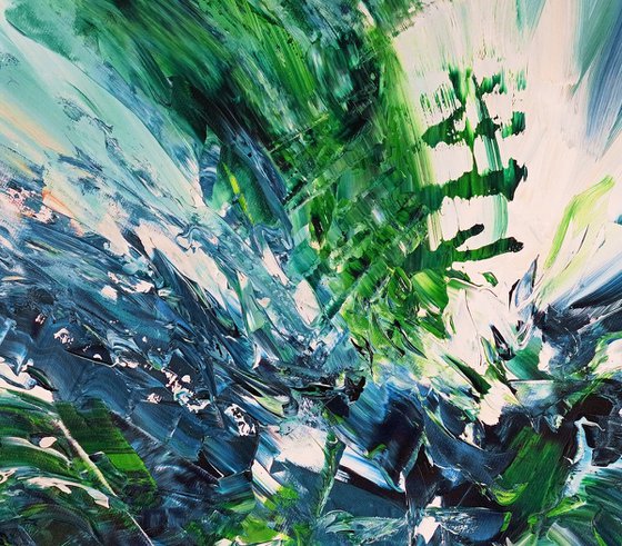 Turquoise Blue Waves C 2