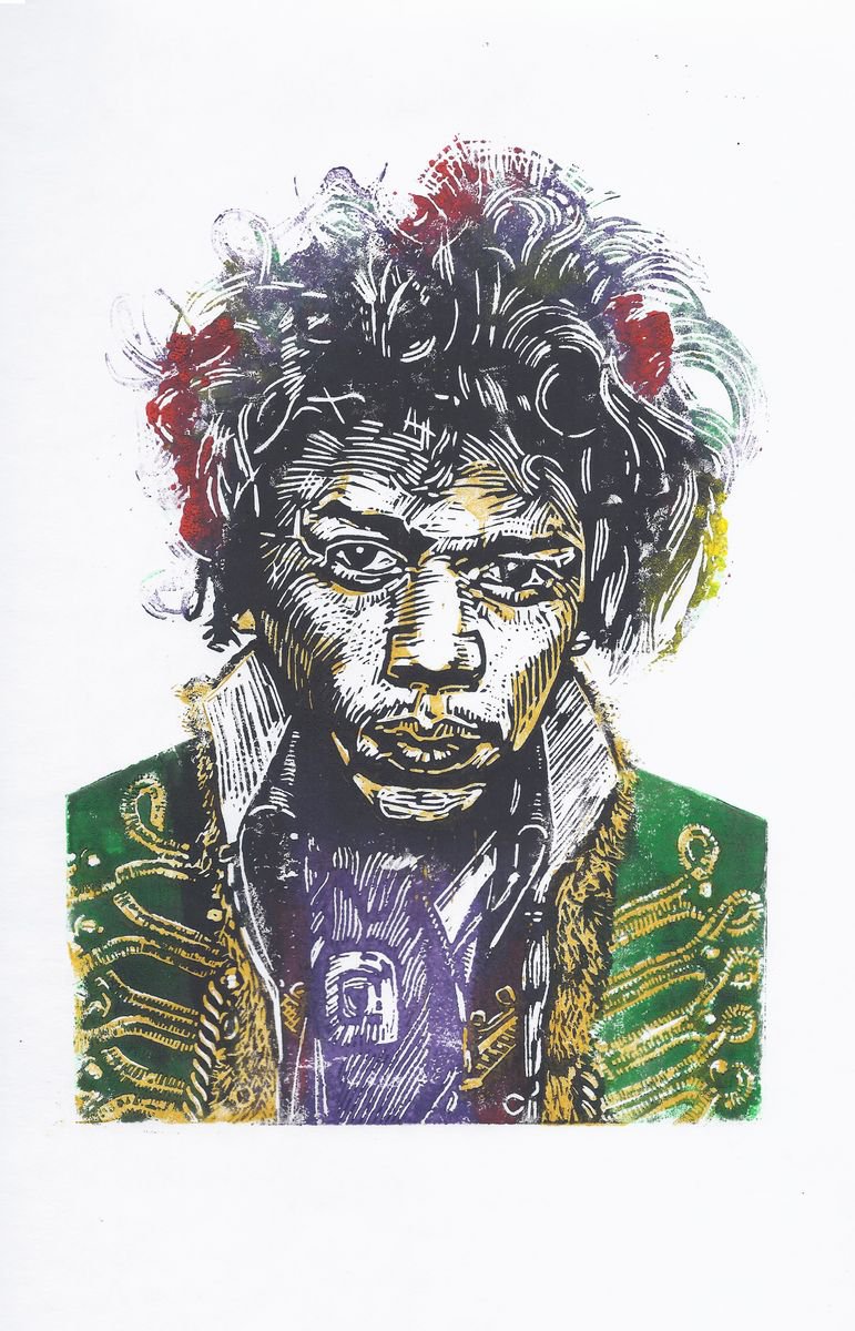 Jimi Hendrix by Steve Bennett