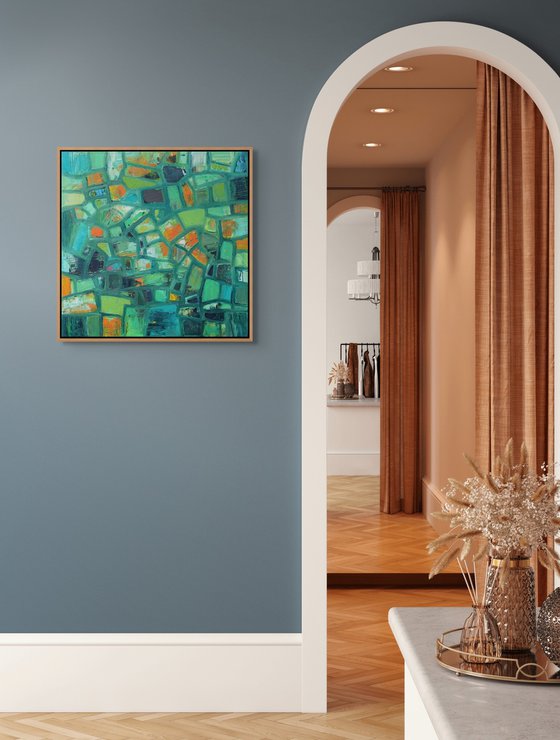 Abstract Shapes with Green
