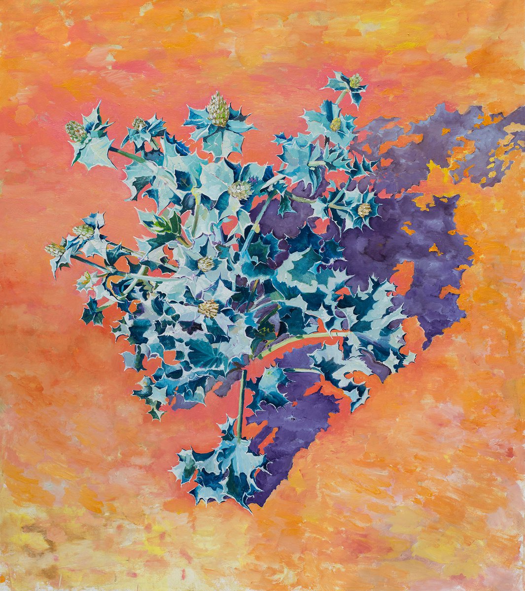 Photorealistic Landscape Oil Painting By Dominic Virtosu, 55 X 63, Mesmerizing Spikes, Original Artwork