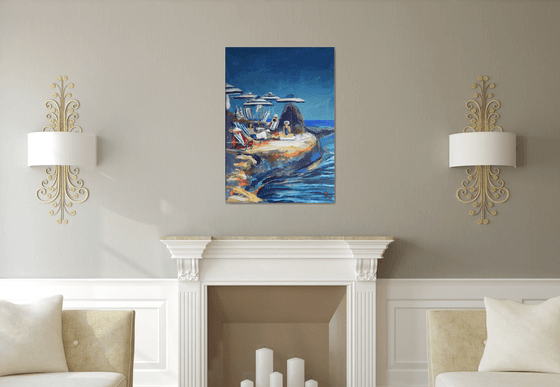 Sunlit Retreat by the Sea
