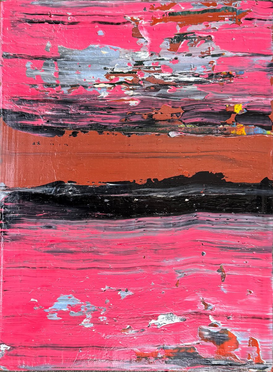 Red Horizon By Svitlana Andriichenko, 12 X 16, Artwork For Sale On Artfinder