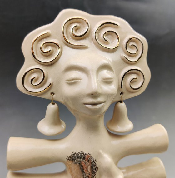 Ceramic | Sculpture | Angel of Silence