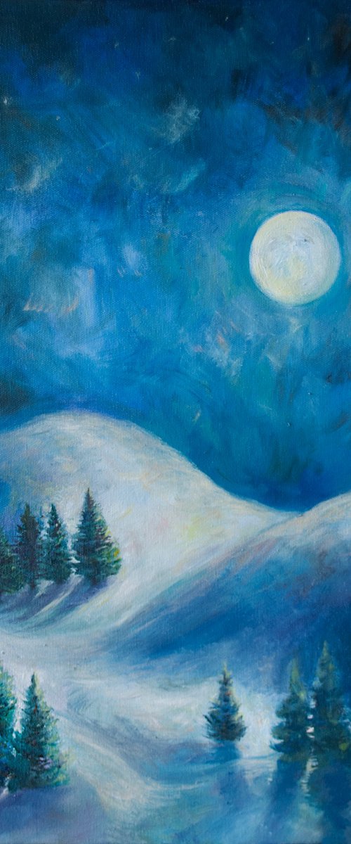 Moonlit Winter II by Nikola Ivanovic