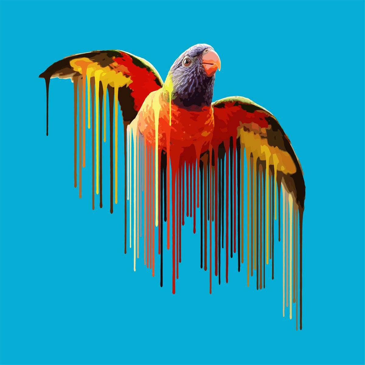 Parrot - Sky Blue by Carl Moore