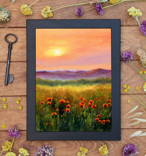 'Sunset poppies'