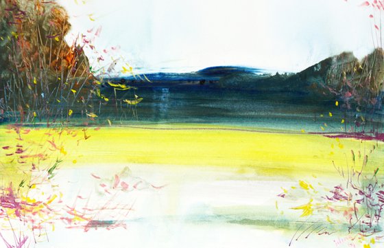 Summer Landscape 21-7 9x12in (22x30cm)