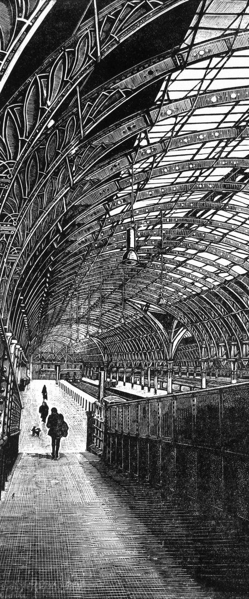 [framed] Paddington Station by Rebecca Coleman