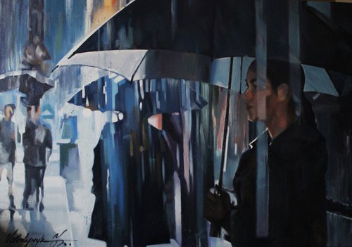Rain again by Volodymyr Melnychuk