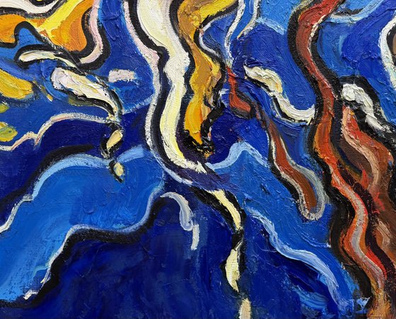 Dance of reflections. Saint-Tropez