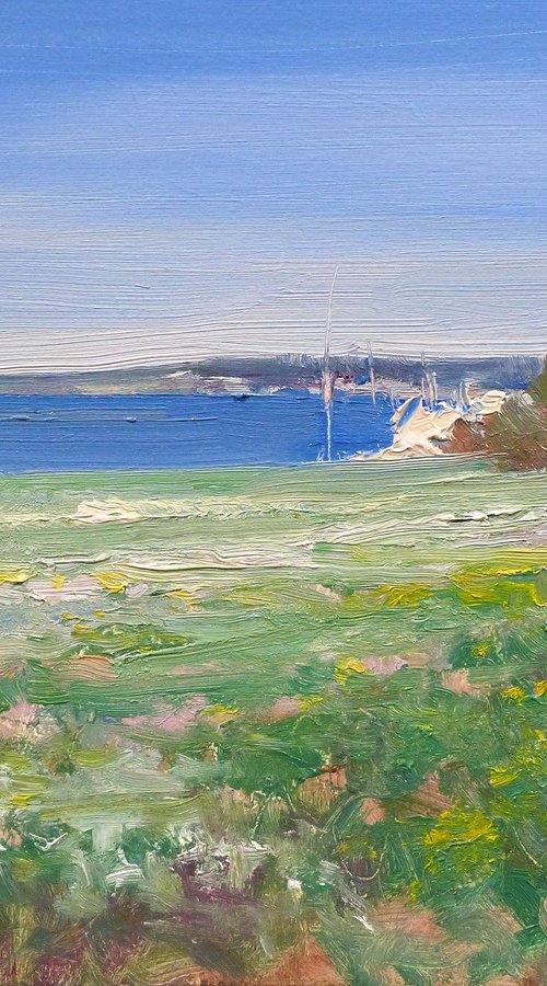 Mediterranean Sainte Croix Beach (west view) by Pascal Giroud